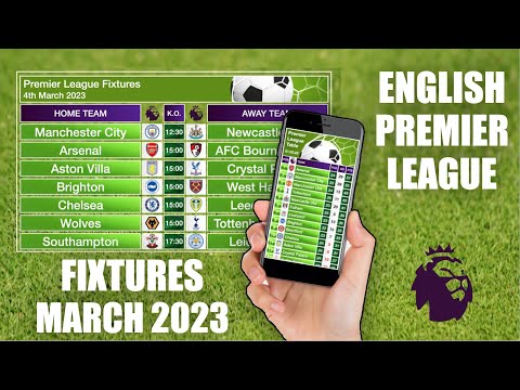 Premier League Fixtures | EPL Fixtures – March 2023