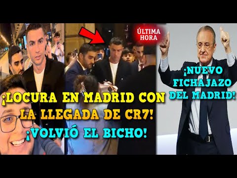 💥ÚLTIMA HORA: CRISTIANO RONALDO LLEGÓ HOY A MADRID – REAL MADRID CIERRA GRAN FICHAJE ¡LOS DETALLES!