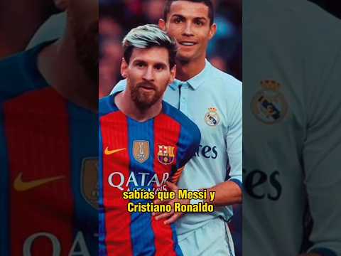 Sabías esto de Messi y Cristiano Ronaldo #futbol #messi #cristianoronaldo