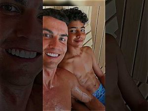 Cristiano Ronaldo and Ronaldo Junior ❤😍