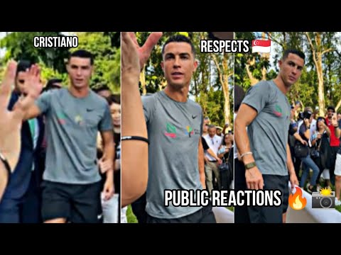 Public Crazy Reactions to Cristiano Ronaldo at Singapore 🇸🇬📸🔥