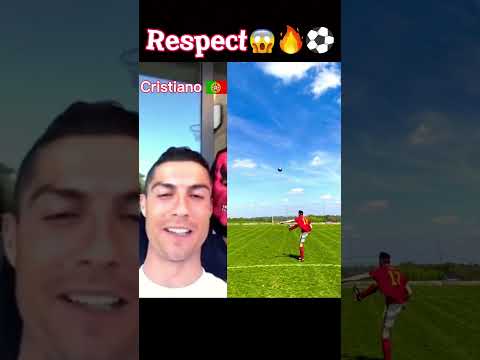 Cristiano Ronaldo Reaction 🤣⚽  #shorts #football #soccer #ronaldo #messi #neymar #respect #tiktok