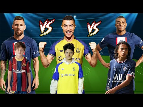 Thiago Messi VS junior Ronaldo VS Ethan Mbappe