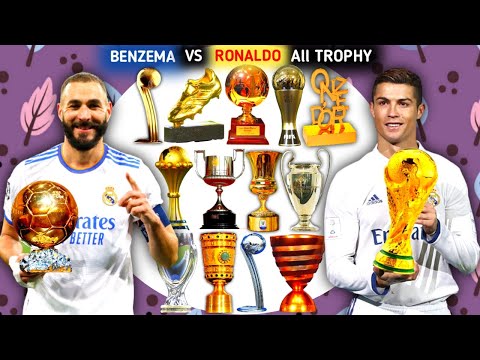Cristiano Ronaldo Vs Karim Benzema All Trophies. Benzema Vs Ronaldo All UCL,LA LIGA,LIGUE 1 Compared