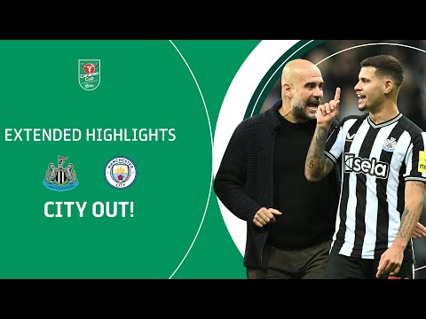 CITY OUT! | Newcastle United v Manchester City Carabao Cup extended highlights