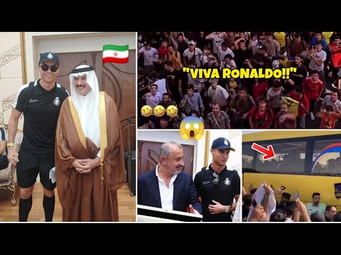 Iran Fans Crazy reaction to Cristiano Ronaldo arrival to Iran!!🇮🇷⚽😱