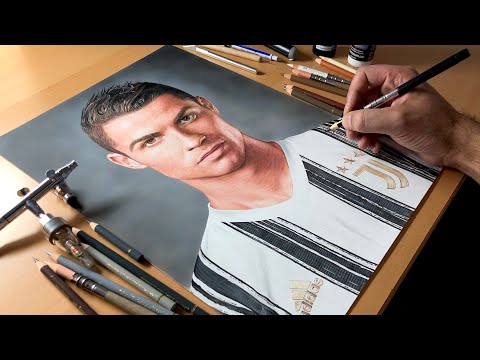 Drawing Cristiano Ronaldo – Timelapse | Artology