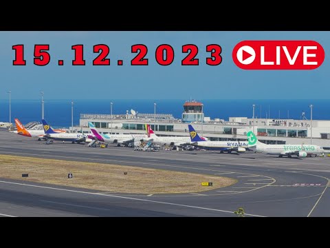 LIVE From Madeira Island Airport 15.12.2023