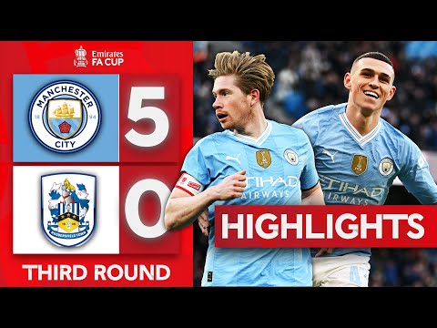 City Put On A Show On KDB Return! | Man City 5-0 Huddersfield Town | Emirates FA Cup 23-24