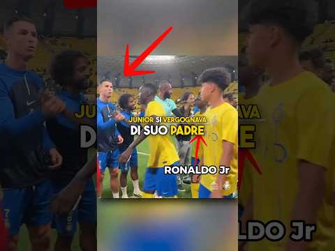 Ronaldo Jr non saluta il Padre🫣 #calcio #cristianoronaldo #ronaldojr #goat