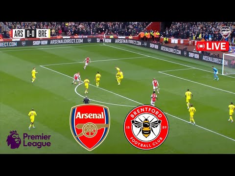 Arsenal vs Brentford (2-1) | English Premier League 2023/24 | Pes 21 Gameplay