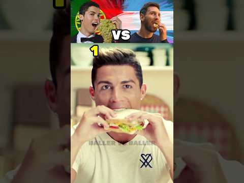 Ronaldo Healthy Food VS Messi Unhealthy Junk Food