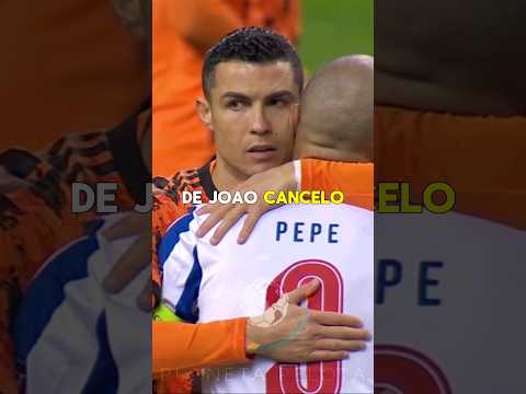 Pepe defiende a Cristiano Ronaldo. #pepe #cancelo #cristianoronaldo #goat #joaocancelo #futbol